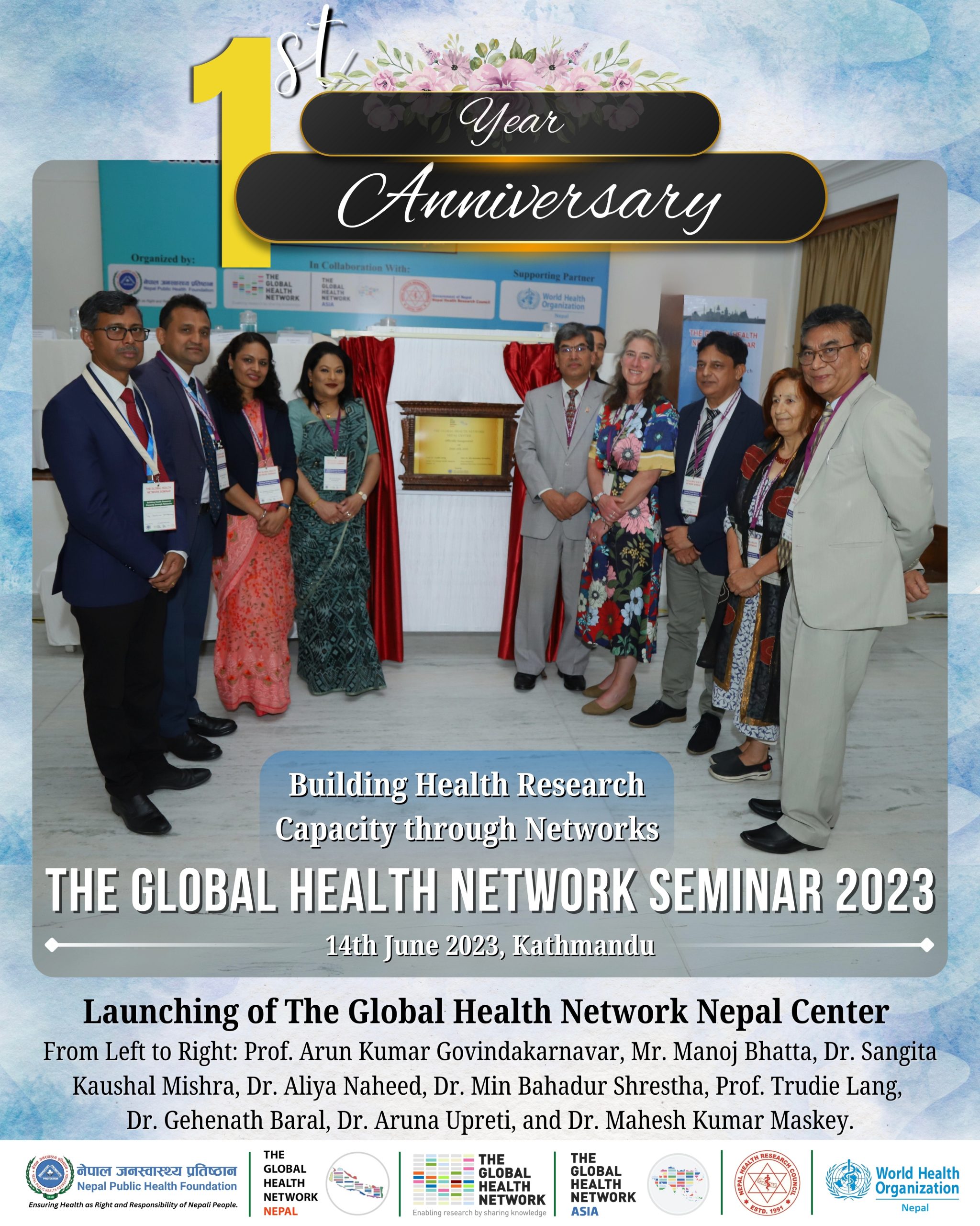 One Year anniversary of the global helath network nepal centre
